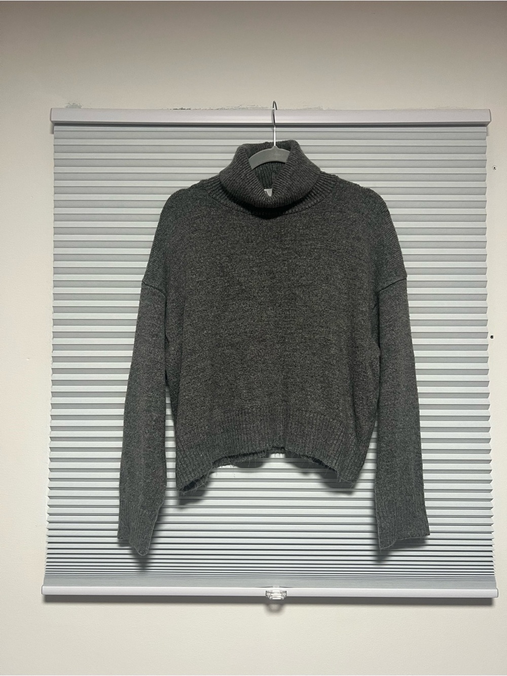 Zara Charcoal Gray Turtleneck Sweater
